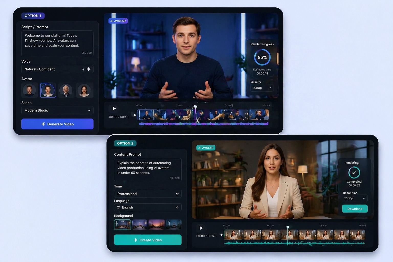 AI avatar workflow replacing repeated video filming